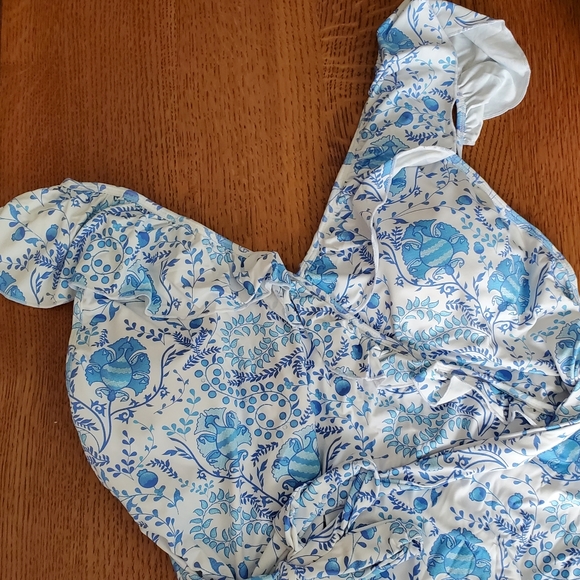 Toluca Swim Isabella Wrap one-piece Maxi - Riviera Print - Picture 6 of 13